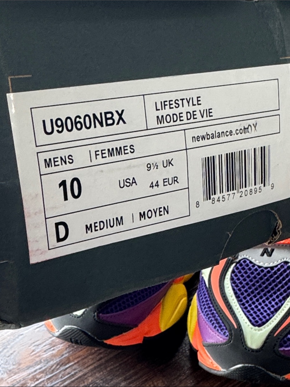 New Balance Purple, Red & Yellow Men’s Athletic Sneakers - Picture 12 of 14